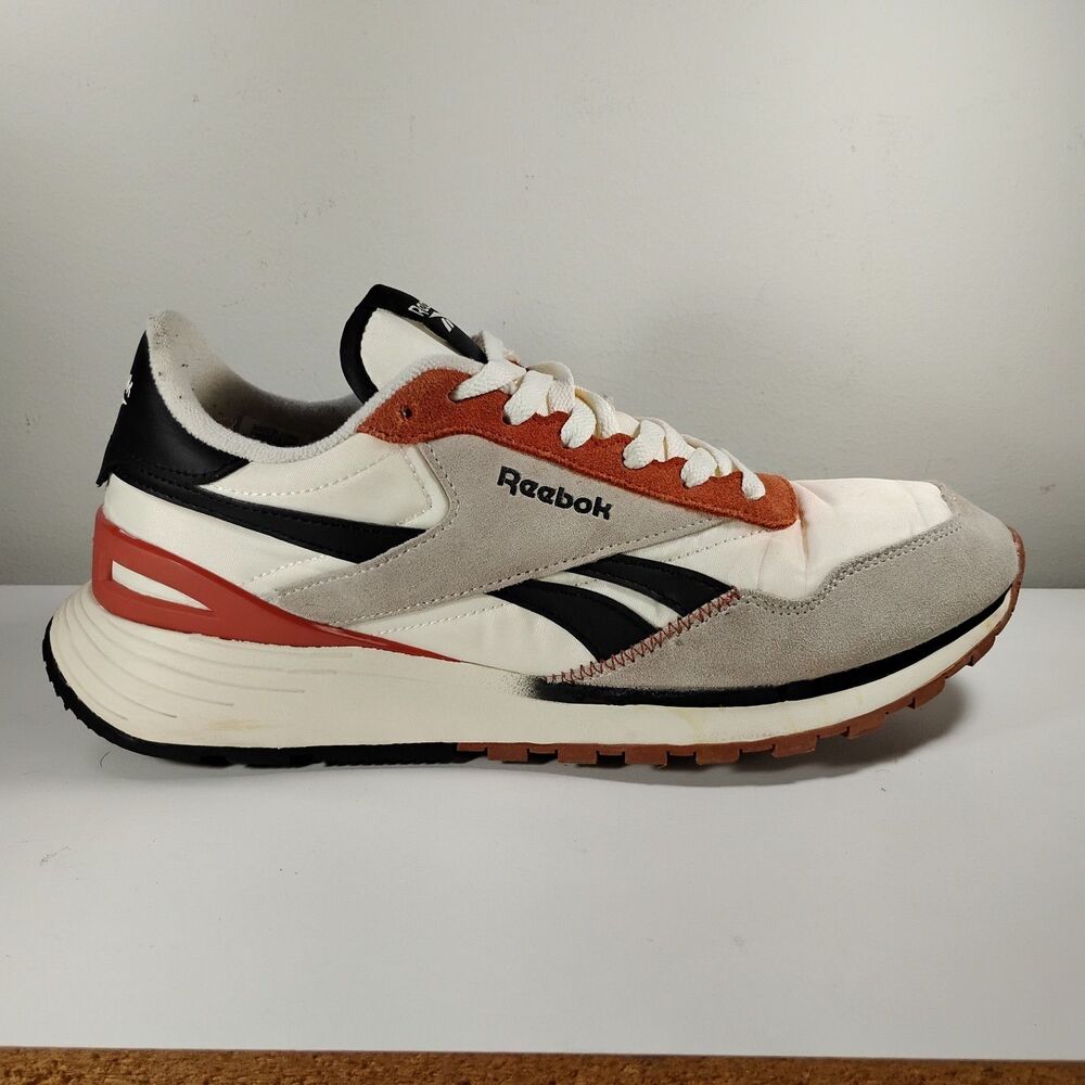 Reebok Classic Leather Men's US 10 Multicolor Low Top Casual Sneaker Shoes